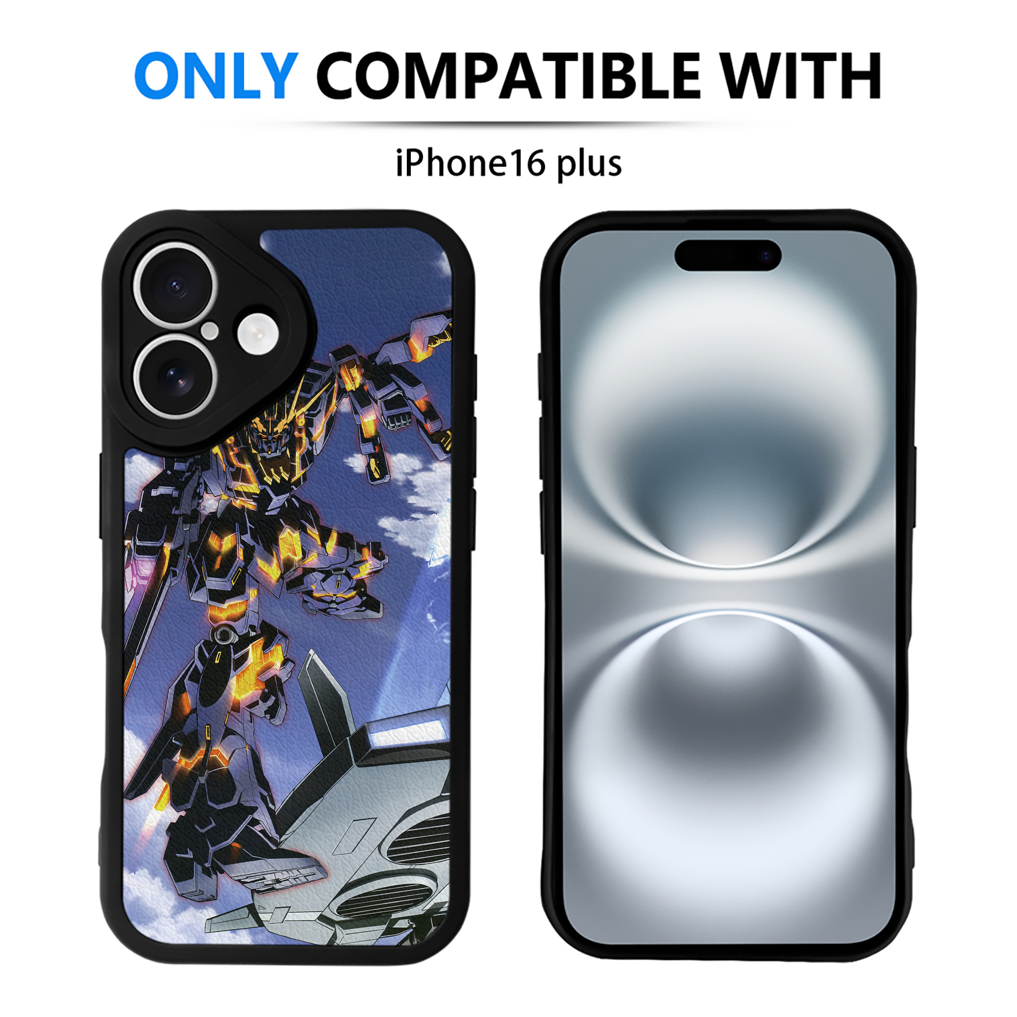 （画像用） 機動戦士ガンダム Mobile Suit Gundam 【iPhone 16シリーズ対応】シリコンスマホケース（レザー調） 材質：シリコン